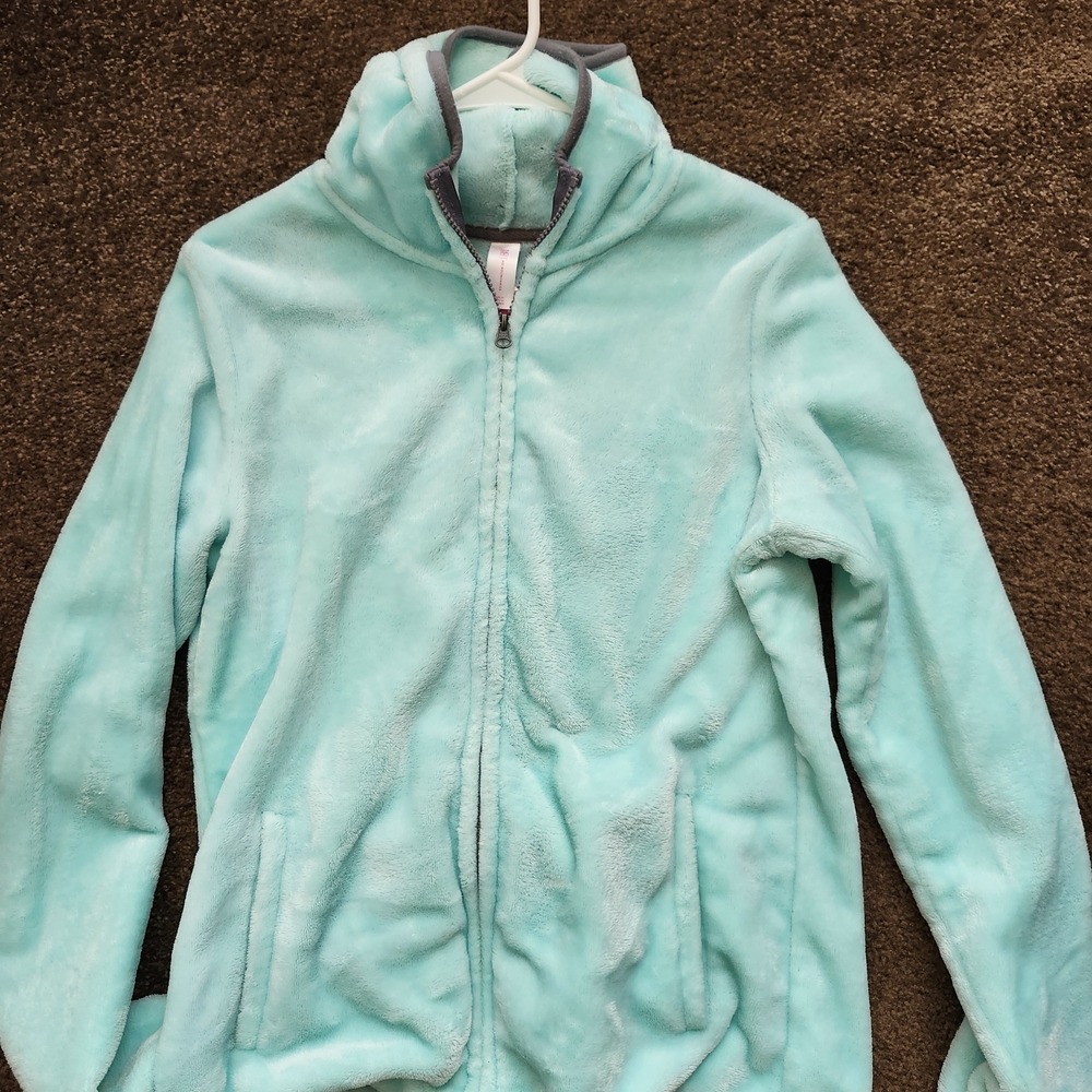 No Boundaries Light Blue Fleece Jacket